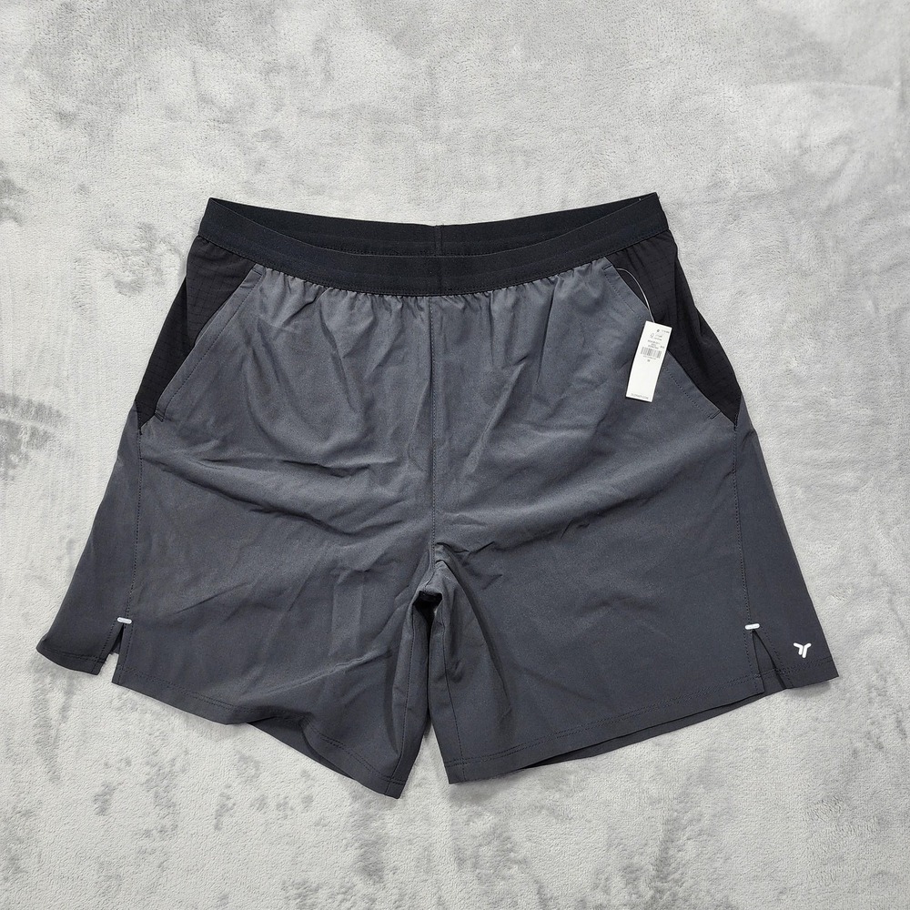 NEW Old Navy Active Shorts Men M Gray Performance Vent 7" Inseam Running Workout